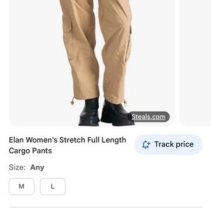 Elan Women's Tan Cargo Pants